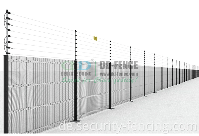 Hochspannungsimpuls Elektrischer Sicherheitszaun physischer Barrier -Stützlinien Elektrischer Zaun für Heimfarmgarten